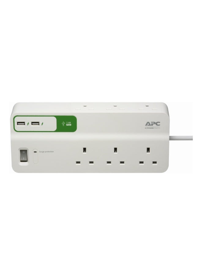 APC PM6U-UK | APC Performance SurgeArrest 6 outlets with 5V, 2.4A 2 port USB charger, 230V UK - Image 4